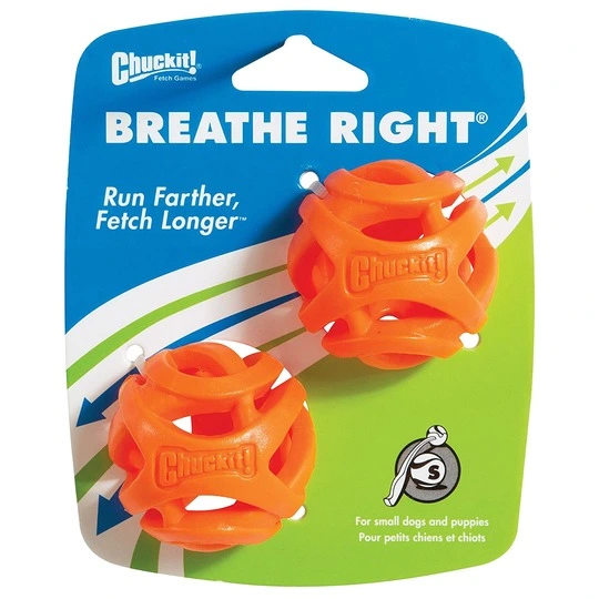 Chuckit Breathe Right Fetch Ball Small 2 stk